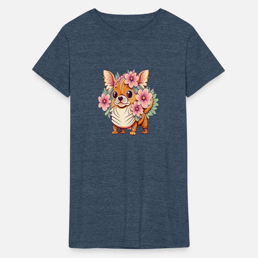 Floral Elegance: Silky Terrier Bloom
