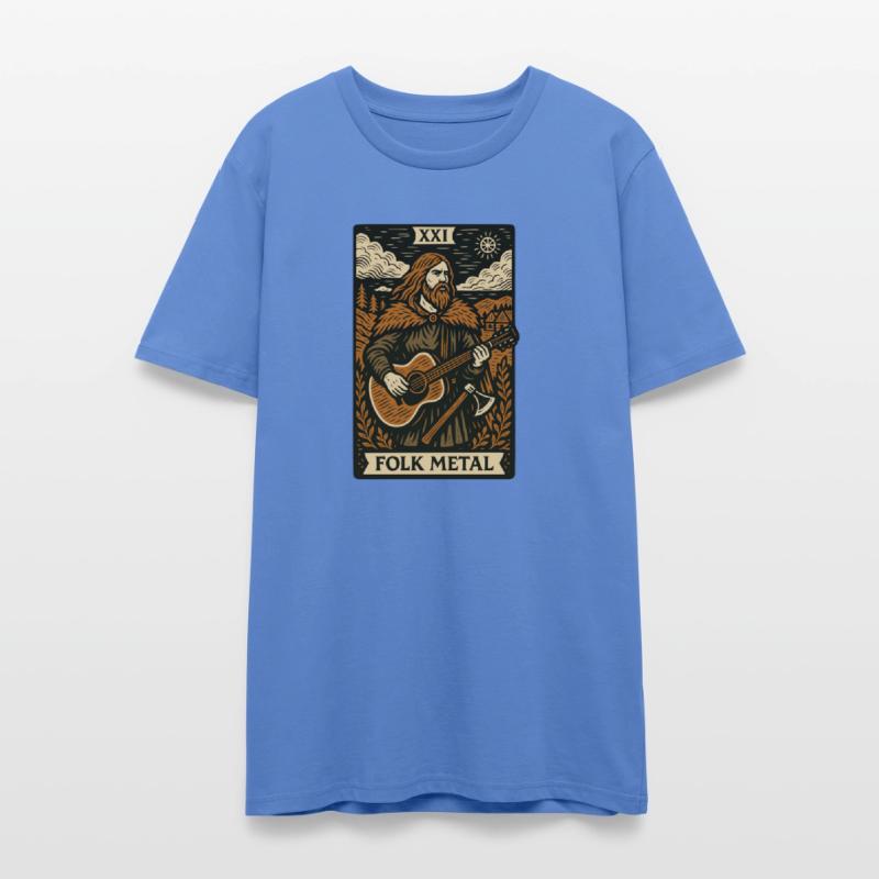 Folk Metal Tarot Card – Nordic Axe & Acoustic Fury