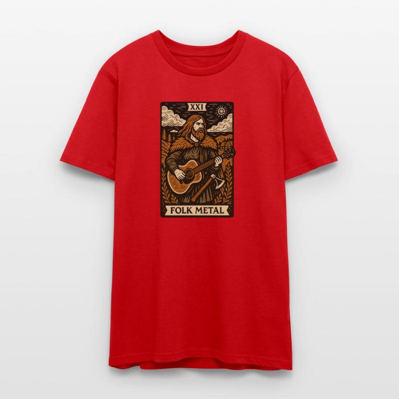 Folk Metal Tarot Card – Nordic Axe & Acoustic Fury