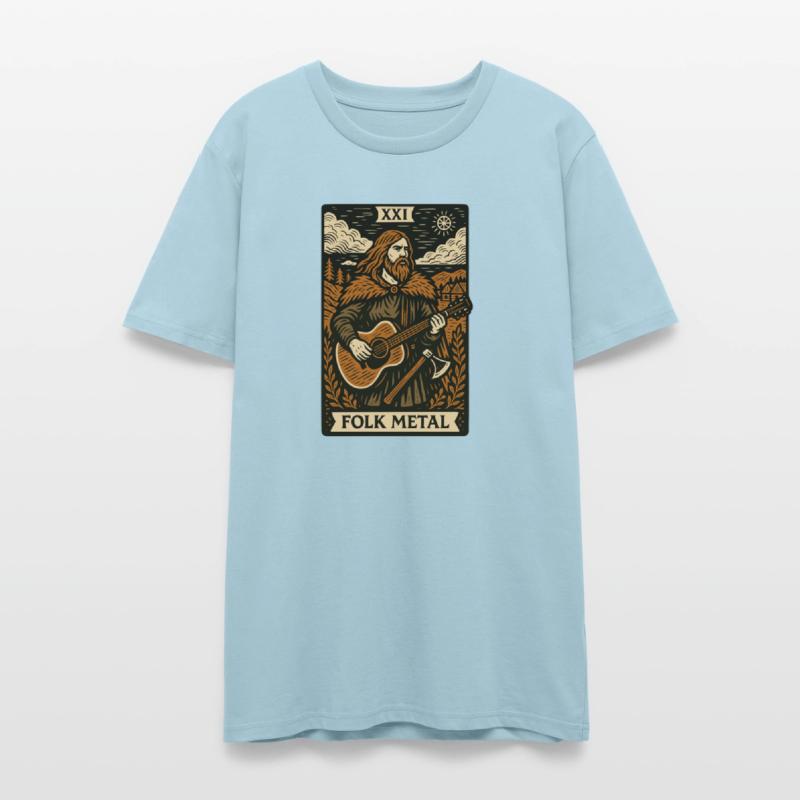 Folk Metal Tarot Card – Nordic Axe & Acoustic Fury