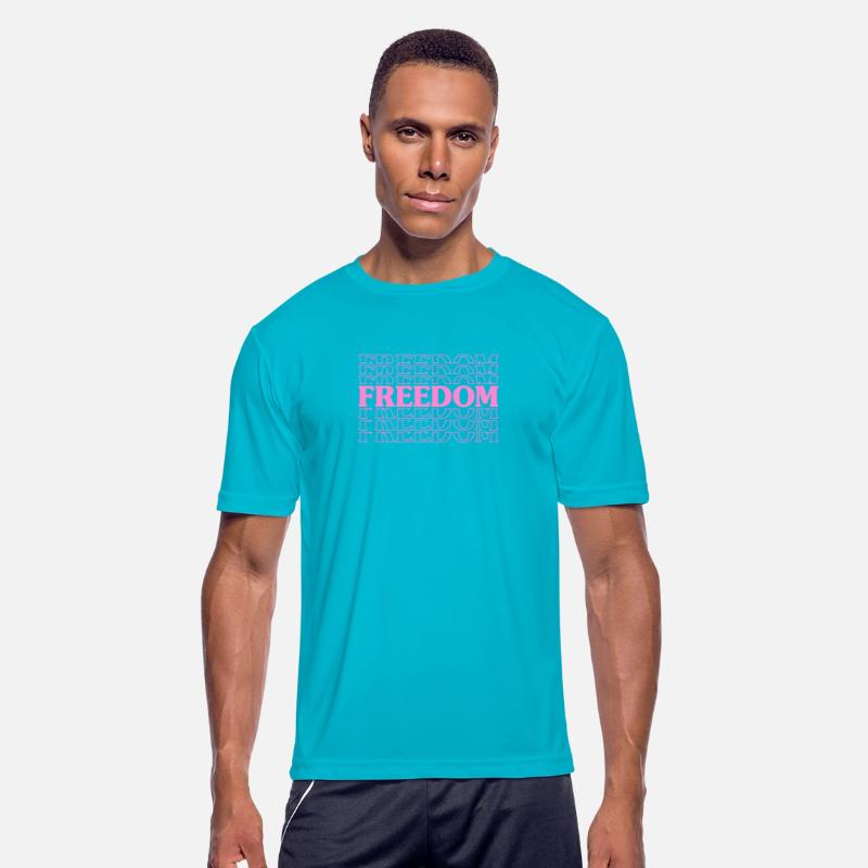 Freedom Pink Text Bold Typography