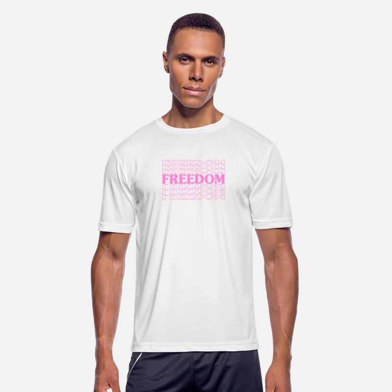 Freedom Pink Text Bold Typography
