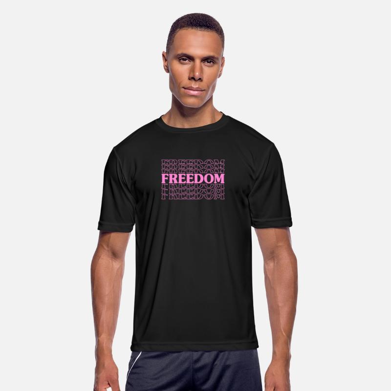 Freedom Pink Text Bold Typography