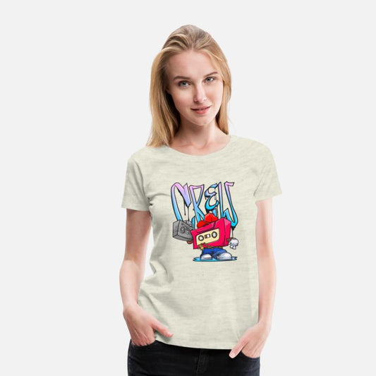 funky hip hop crew mixed tape cassette cartoon