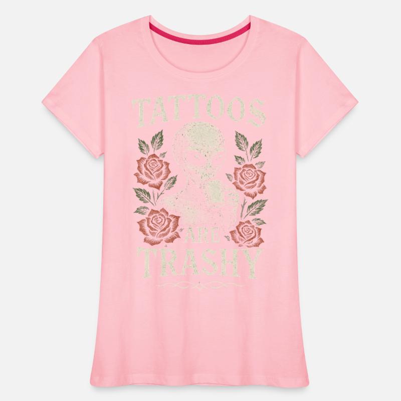 Funny Alien Tattoos Are Trashy Retro Rose Illustra