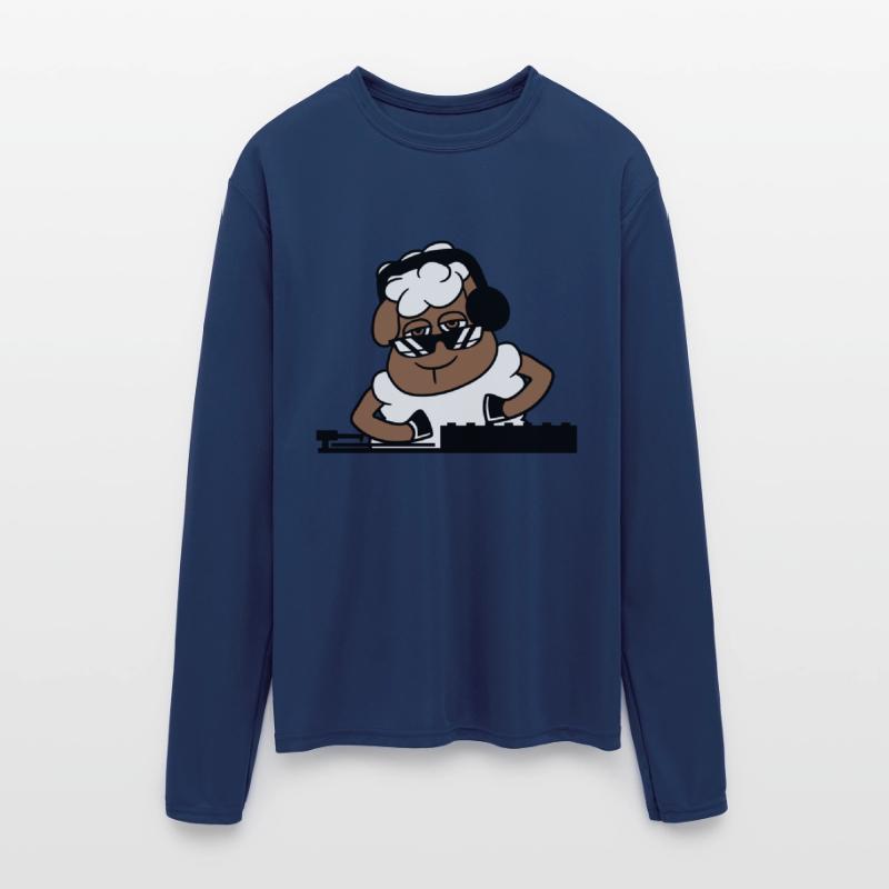 Funny Cool DJ Sheep Animal Mixing Music Party Club