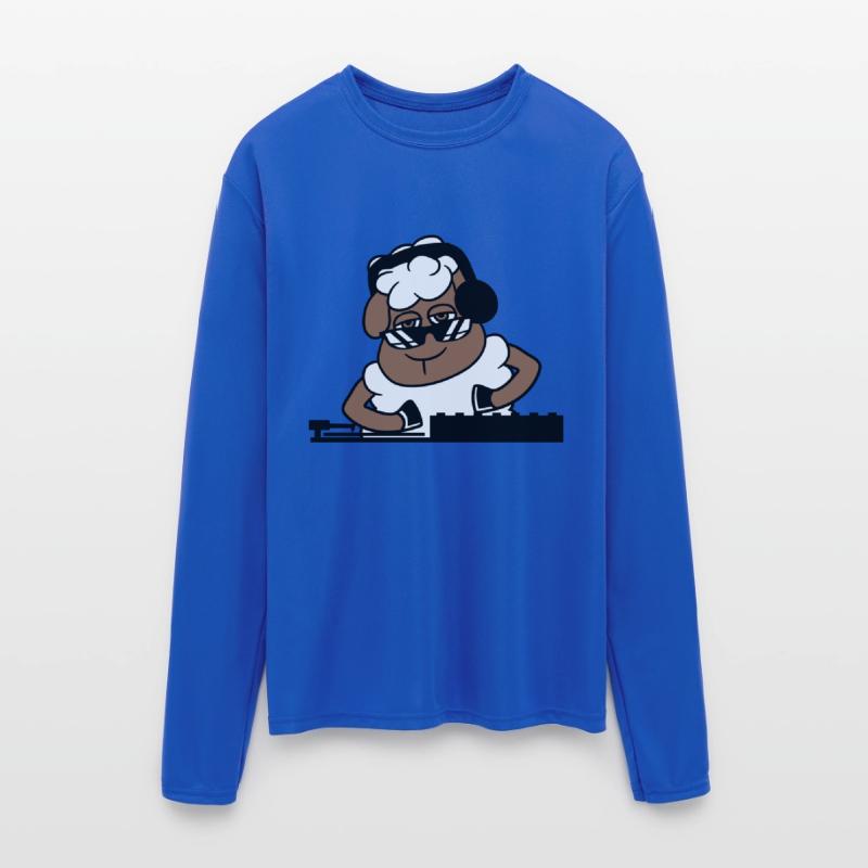 Funny Cool DJ Sheep Animal Mixing Music Party Club