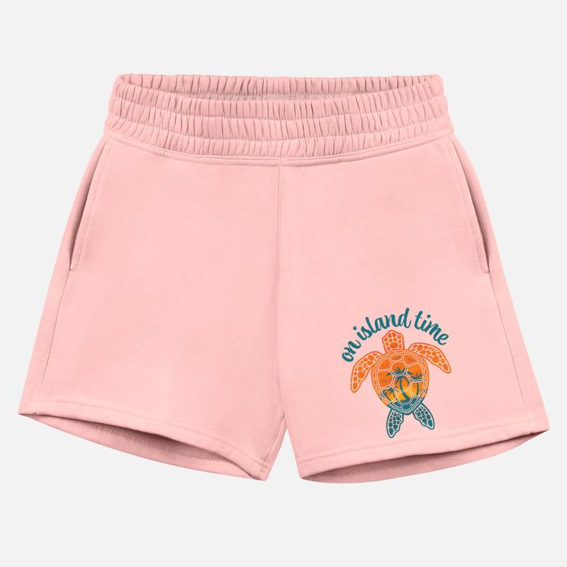 On Island Time Tropical Sunset Sea Turtle Design