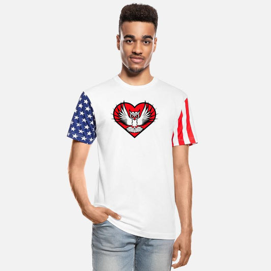 Owl heart symbol shape bird love flies cool logo