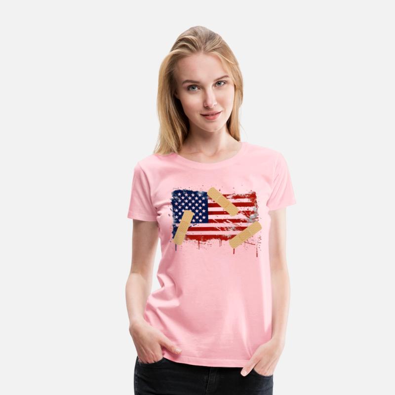 Patriotic Tattered American Flag