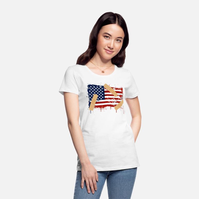 Patriotic Tattered American Flag