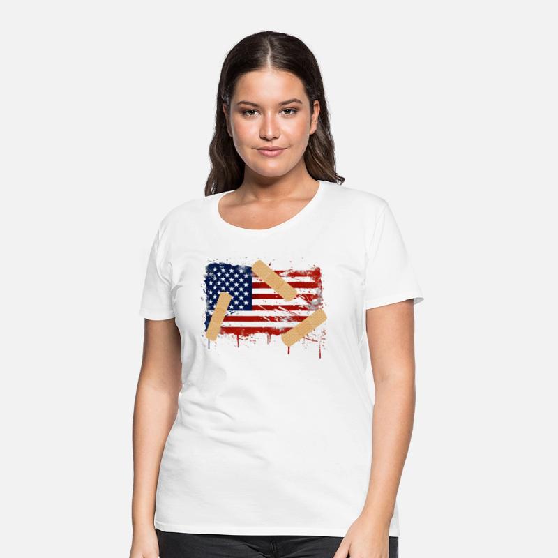 Patriotic Tattered American Flag