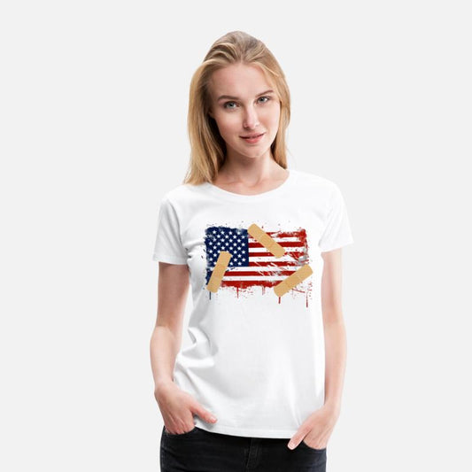 Patriotic Tattered American Flag
