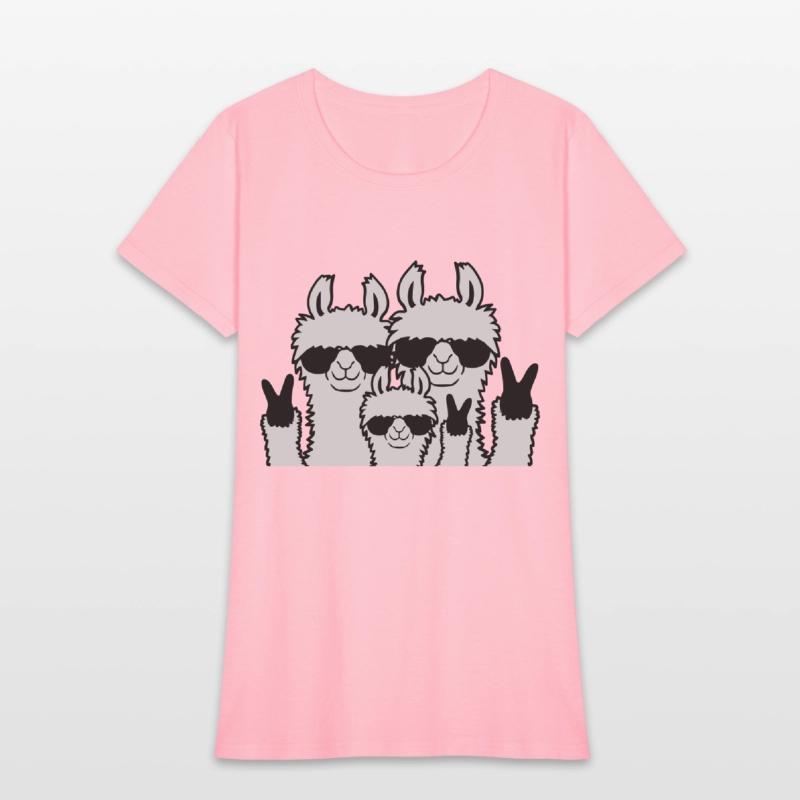 Peace family llama parents