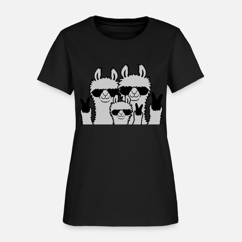 Peace family llama parents