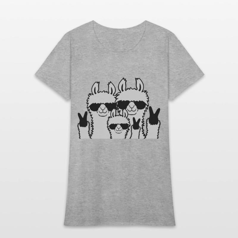 Peace family llama parents