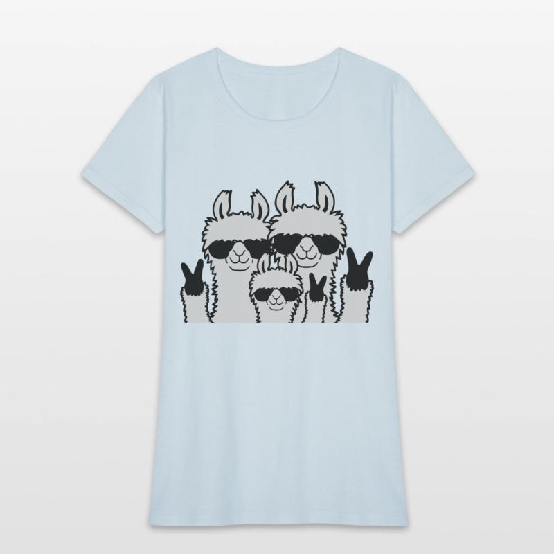 Peace family llama parents