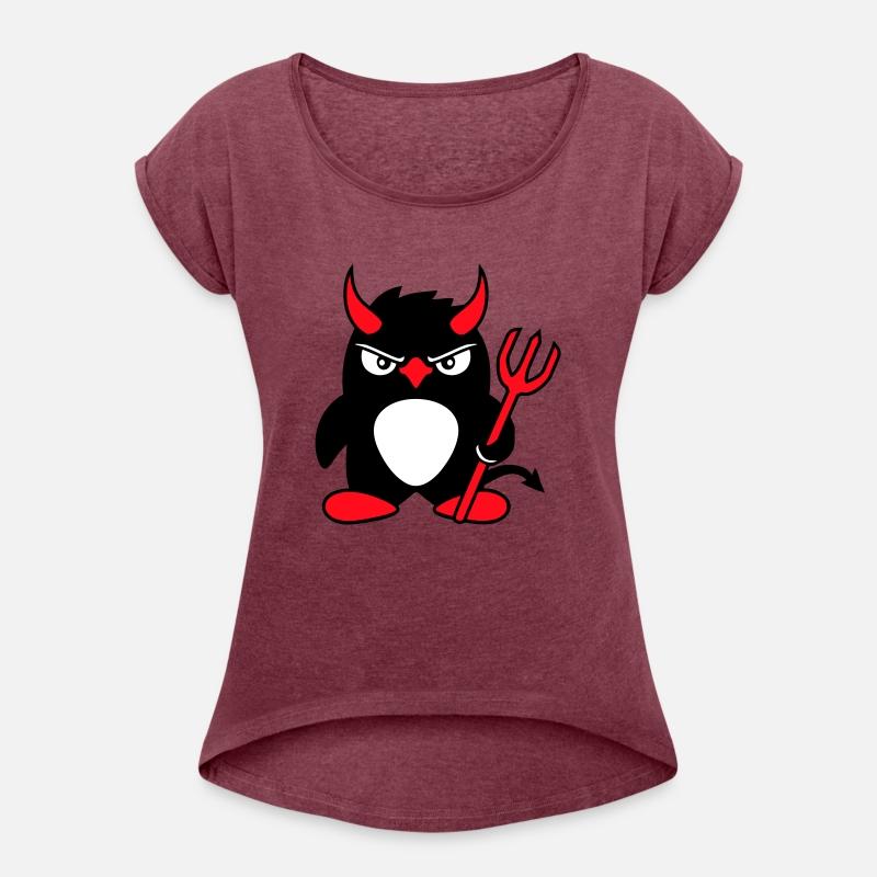 Penguin Devil Horns Trident Hell Evil Cool Satan