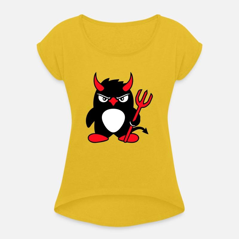 Penguin Devil Horns Trident Hell Evil Cool Satan