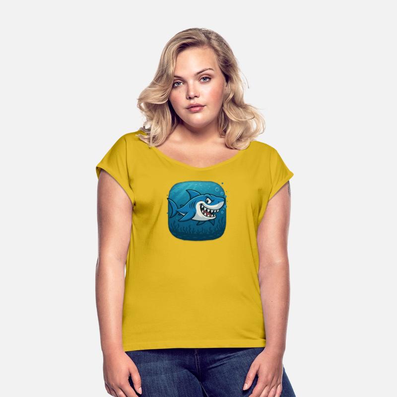 Playful Shark Underwater Scene