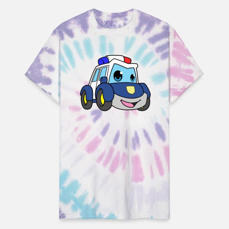 Police Car With Blue Light And Siren