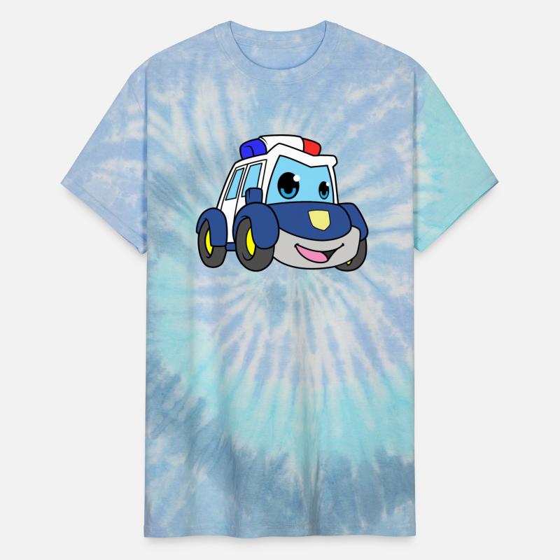 Police Car With Blue Light And Siren