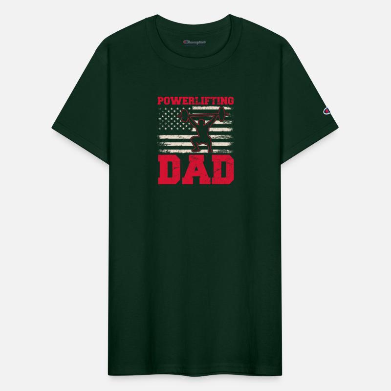 Powerlifting Dad Weightlifting Father Workout Amer
