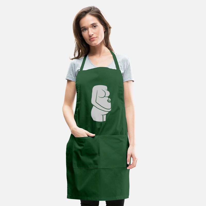 pregnant woman holding belly