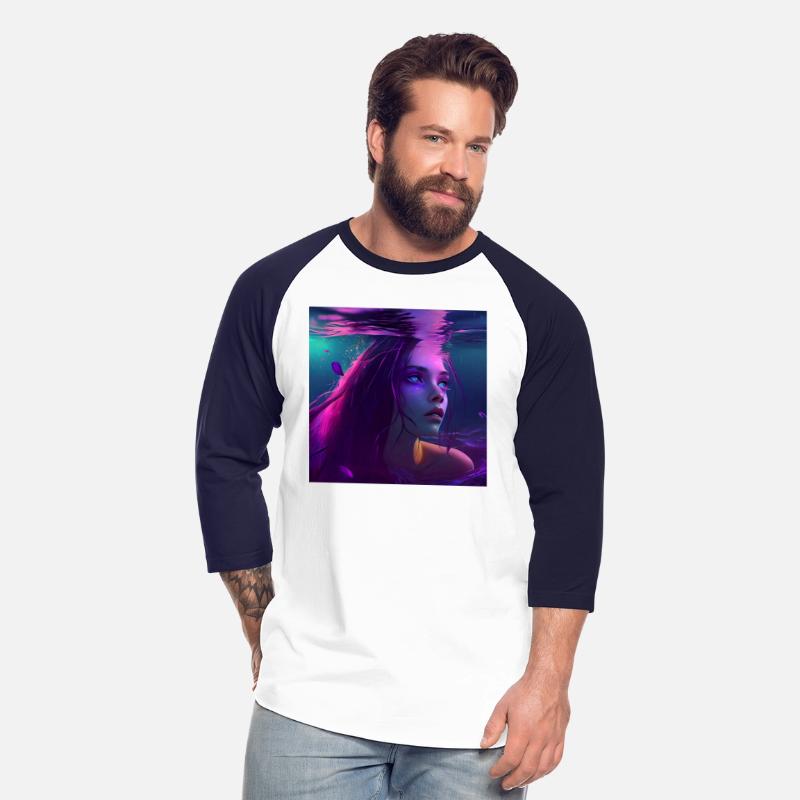 purple mermaid underwater