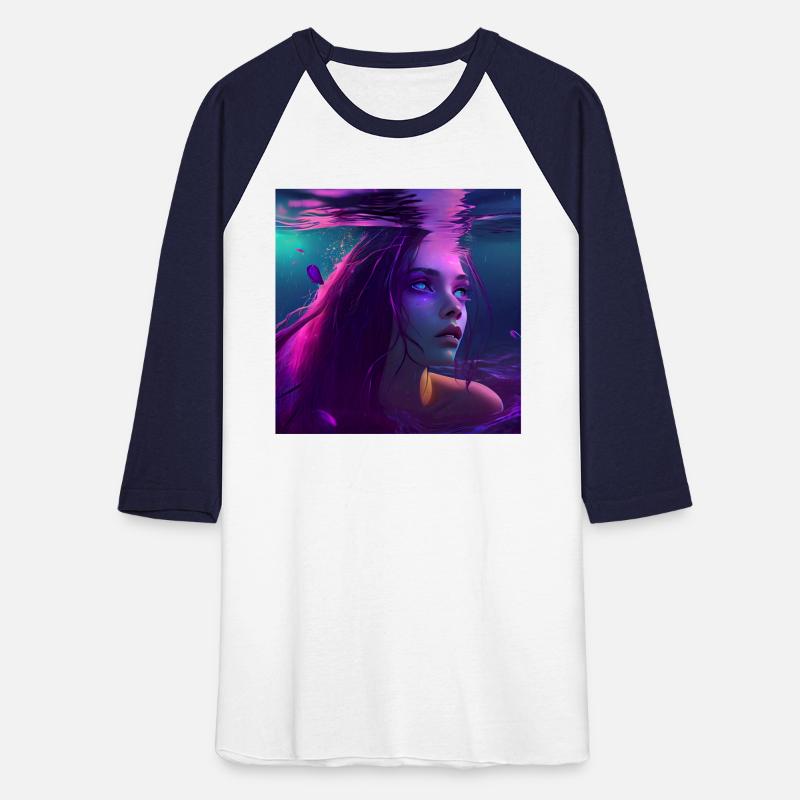 purple mermaid underwater