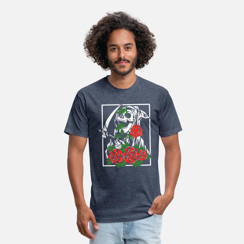 Reaper with roses | skull flowers