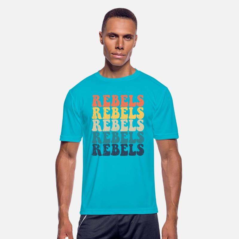 Rebels High School Rebels Sports Team Retro Rebels