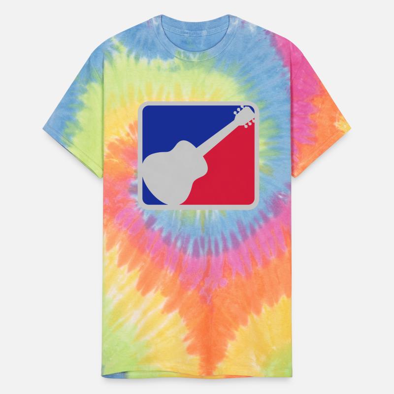 Red Blue Guitarist Play