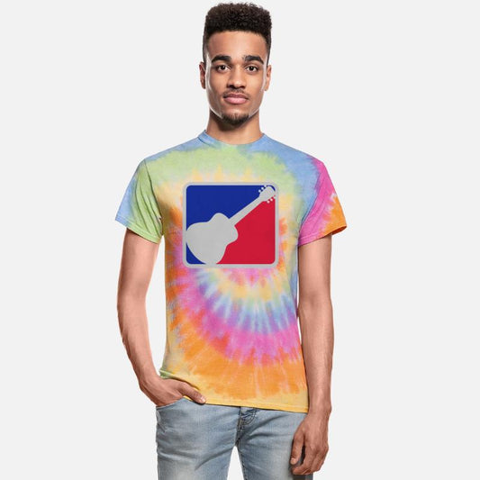 Red Blue Guitarist Play