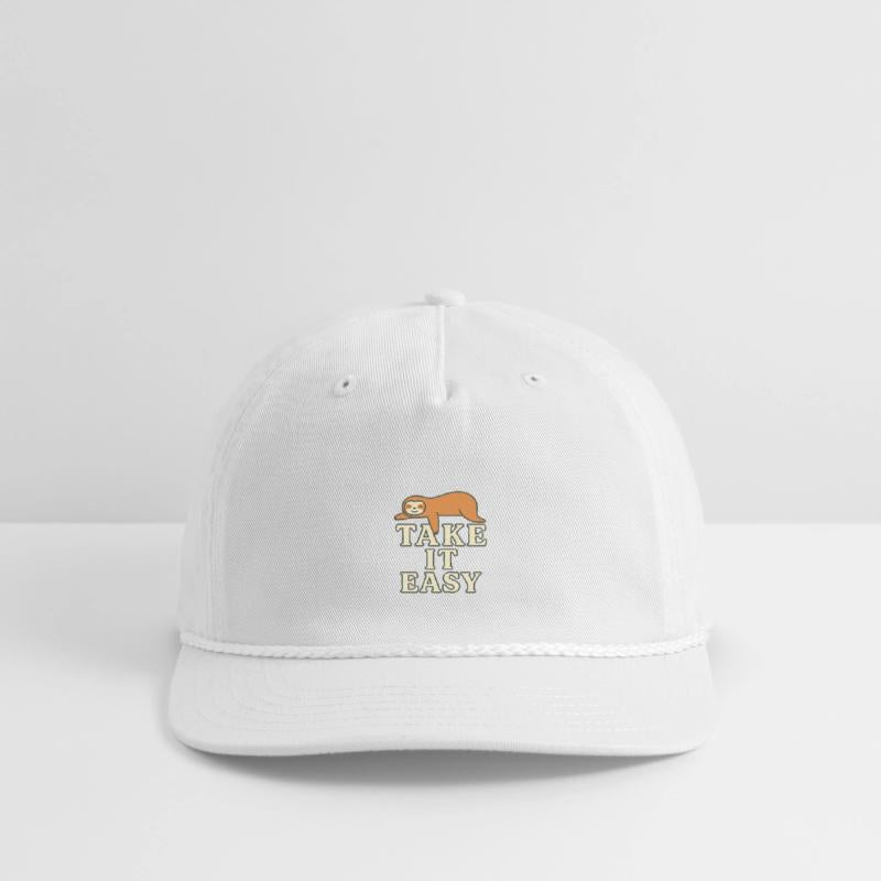 Relaxed Sloth and Motivational Quote