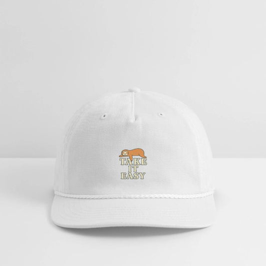 Relaxed Sloth and Motivational Quote