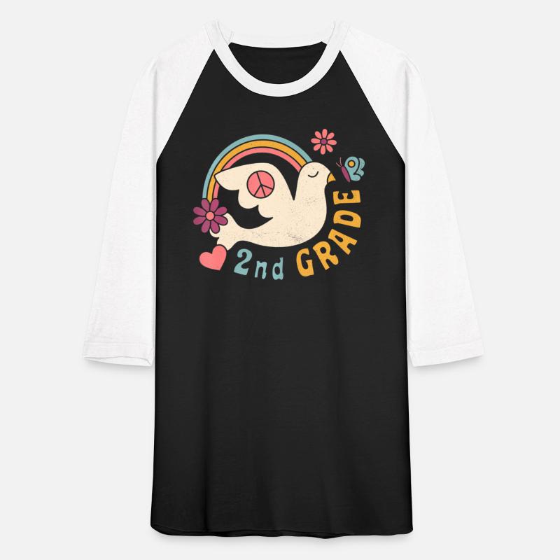 Retro 70s Hippie Second Grade Back To School Stude