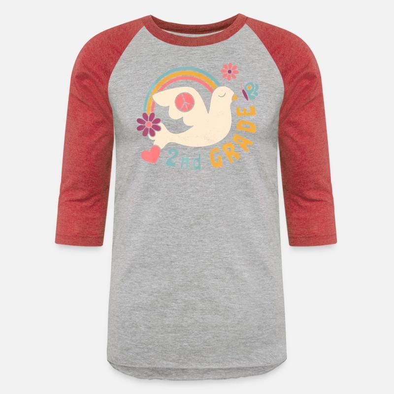 Retro 70s Hippie Second Grade Back To School Stude