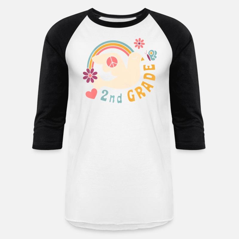Retro 70s Hippie Second Grade Back To School Stude