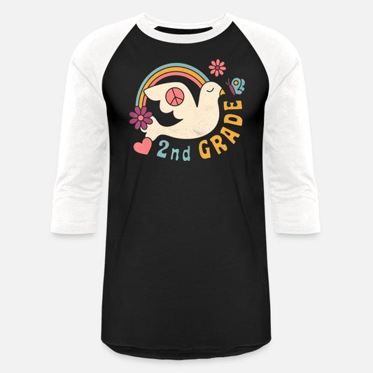 Retro 70s Hippie Second Grade Back To School Stude