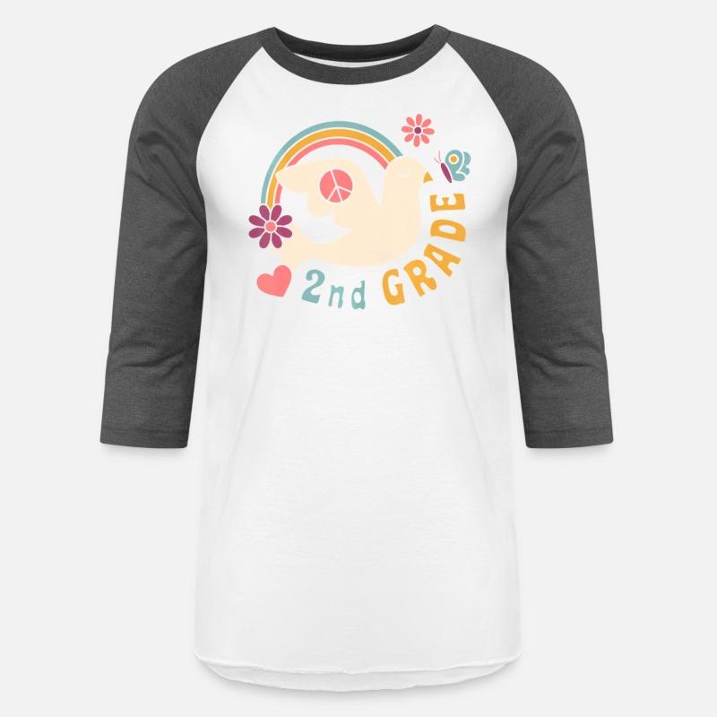 Retro 70s Hippie Second Grade Back To School Stude