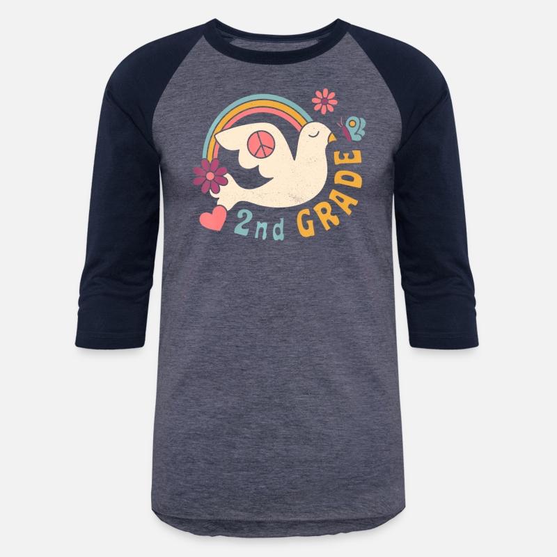 Retro 70s Hippie Second Grade Back To School Stude