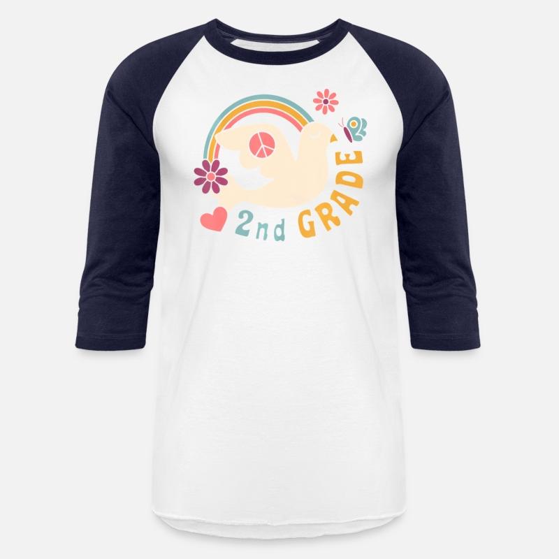 Retro 70s Hippie Second Grade Back To School Stude