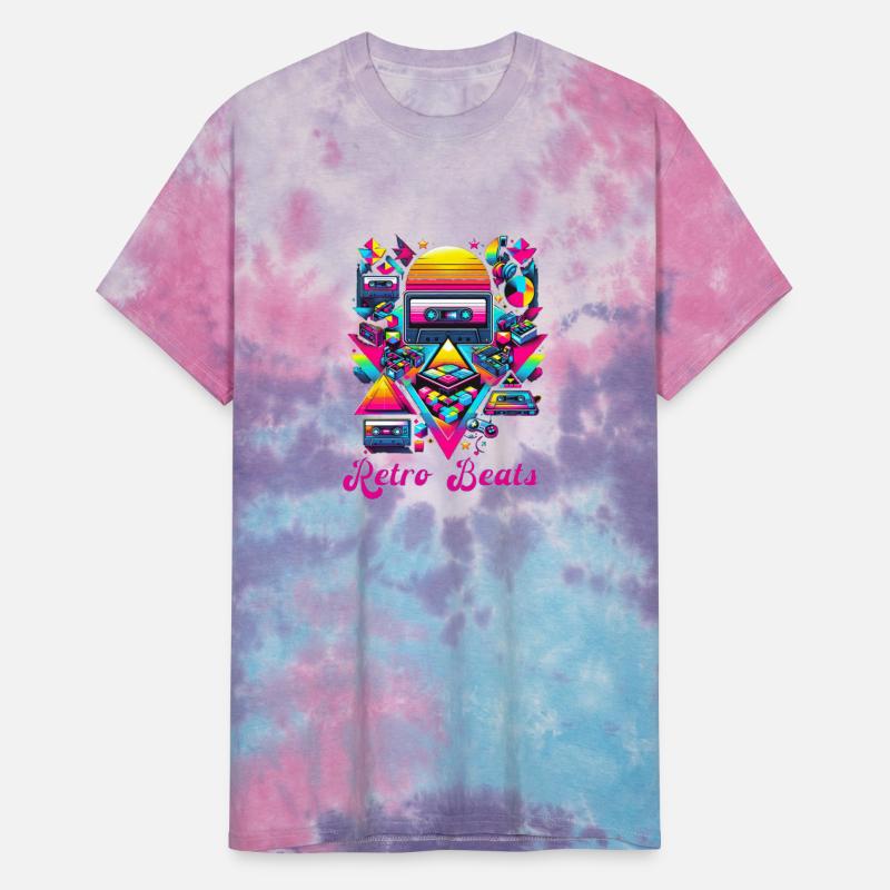 Retro Beats Neon Cassette Art
