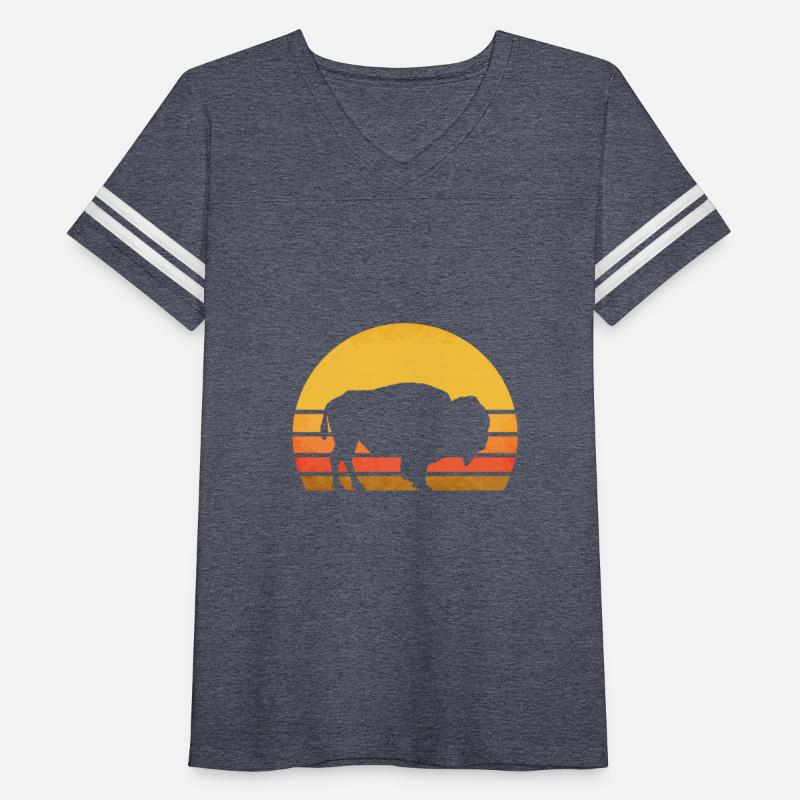 Retro Eighties Bison Vintage American Buffalo Gift