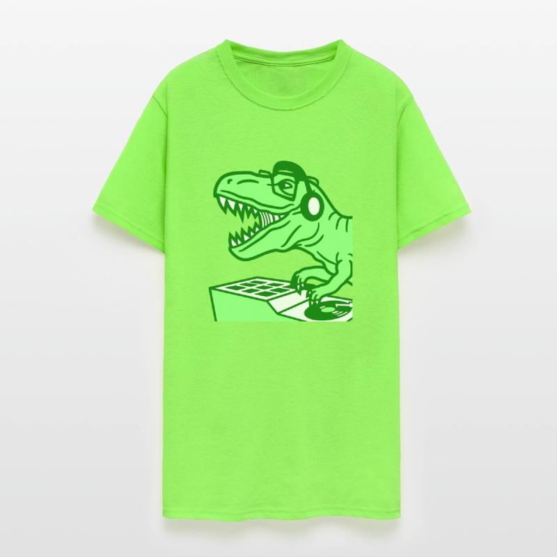 Roaring DJ Dinosaur T. Rex Dino Mixing Music Party