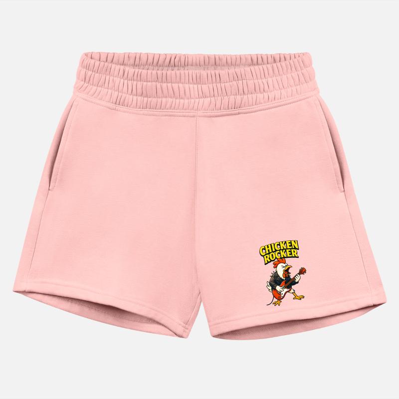 Rocking Chicken Guitar Illustration