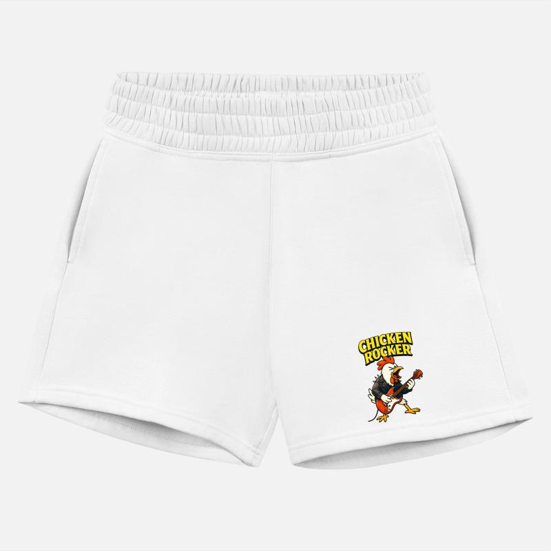 Rocking Chicken Guitar Illustration