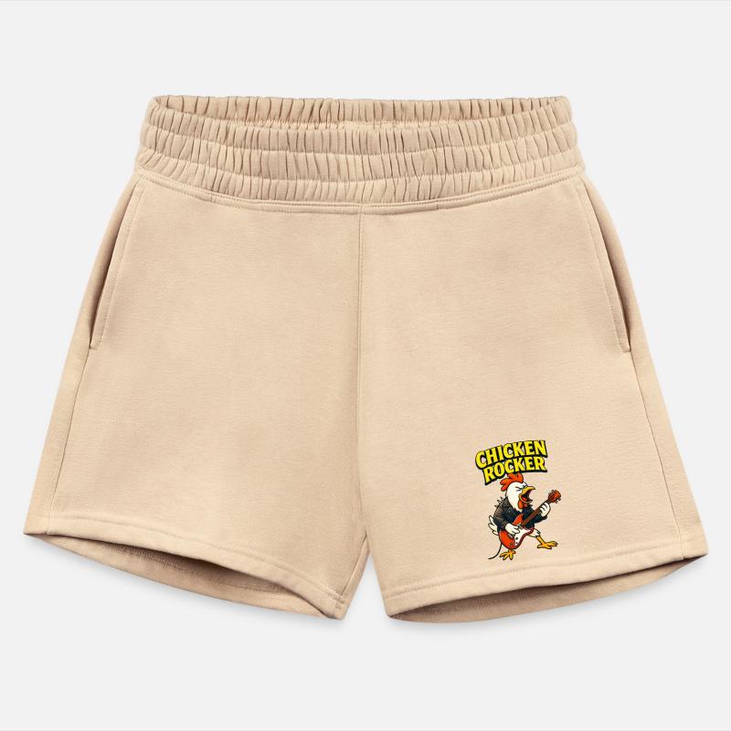 Rocking Chicken Guitar Illustration