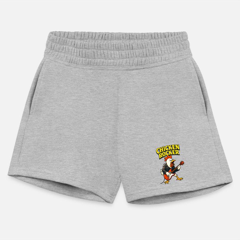 Rocking Chicken Guitar Illustration